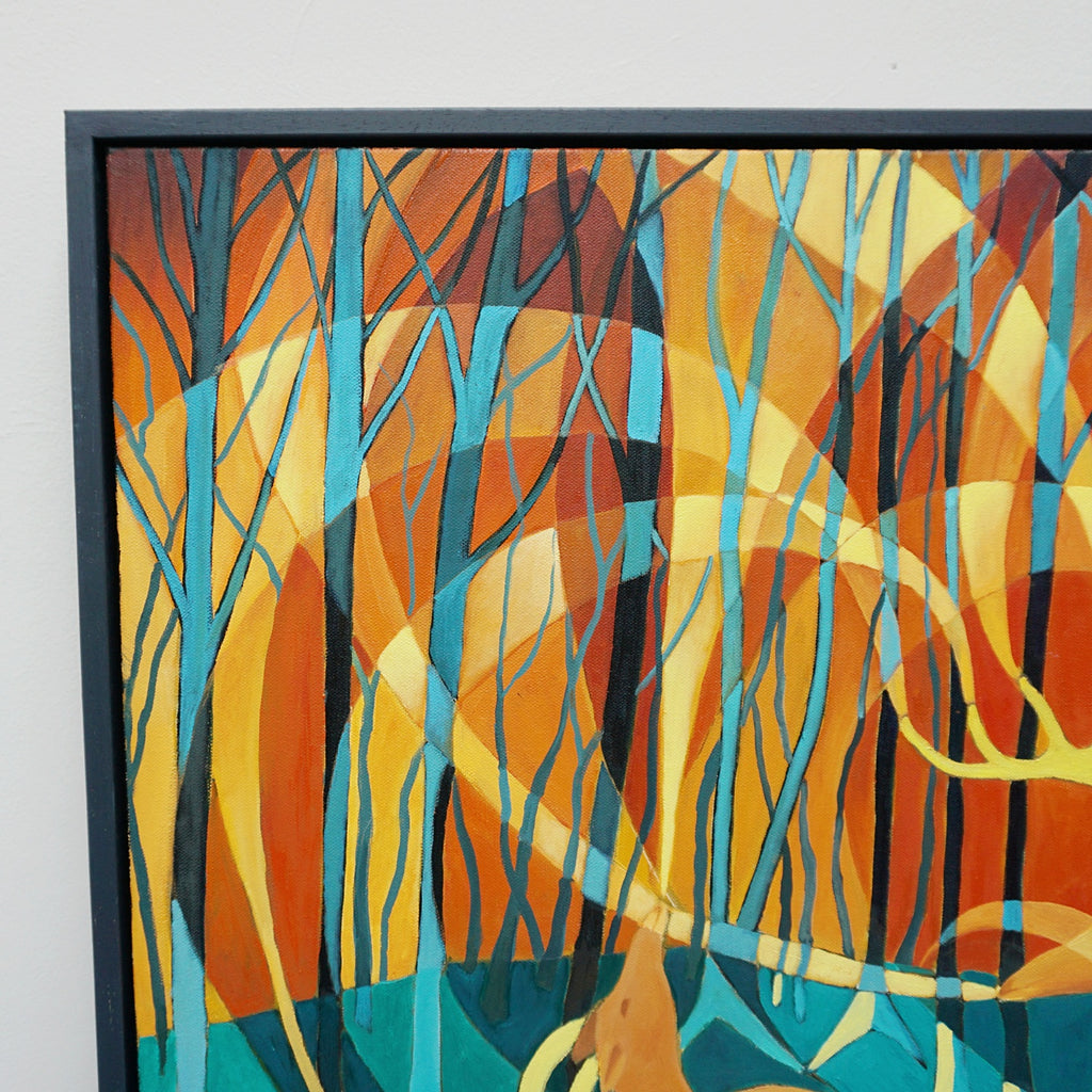 Art Deco Style Oil on Canvas Painting by Vera Jefferson Roe Buck and Roe Doe - Jeroen Markies Art Deco