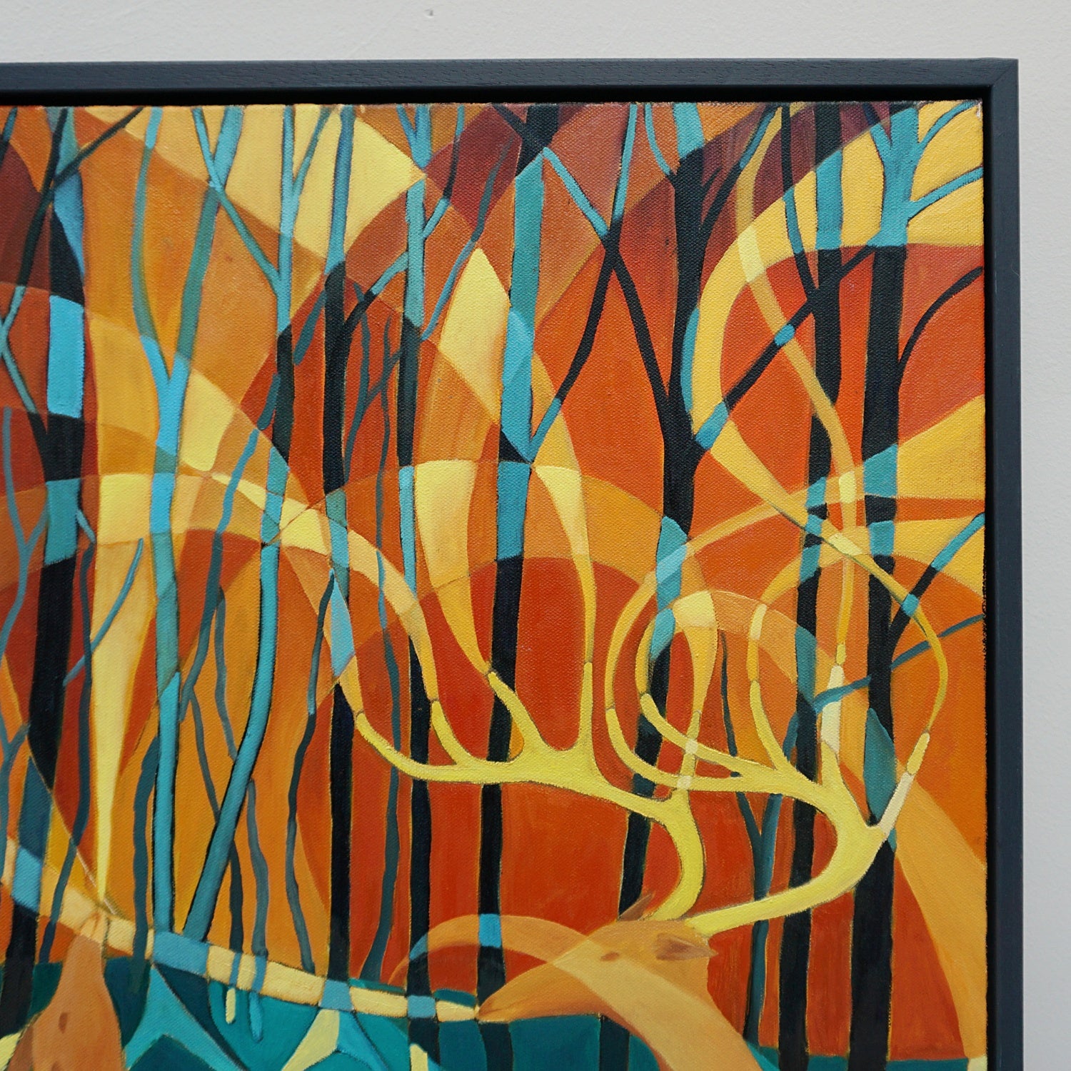 Art Deco Style Oil on Canvas Painting by Vera Jefferson Roe Buck and Roe Doe - Jeroen Markies Art Deco