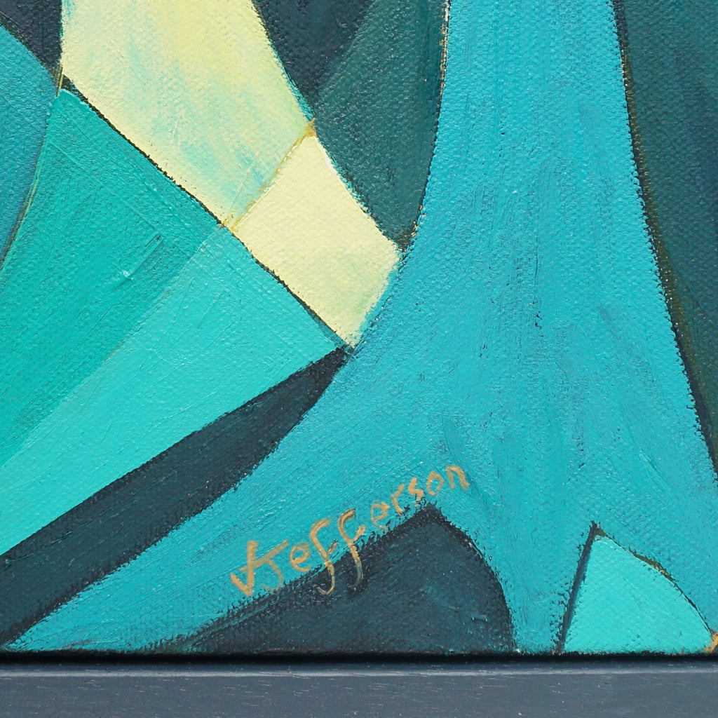 Art Deco Style Oil on Canvas Painting by Vera Jefferson Roe Buck and Roe Doe - Jeroen Markies Art Deco