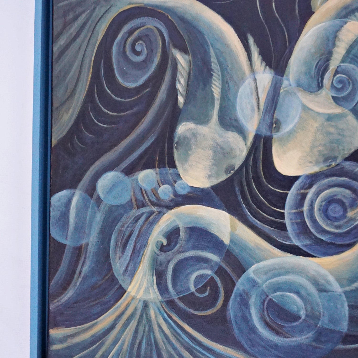 An Art Deco Style Painting of Koi Fish by Vera Jefferson - Jeroen Markies Art Deco