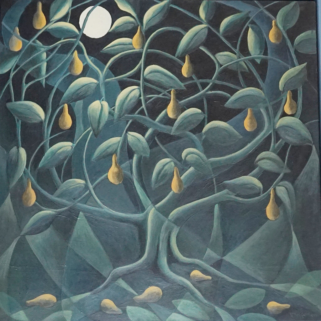Pear Tree Oil on Canvas Contemporary Painting by Vera Jefferson - Jeroen Markies Art Deco