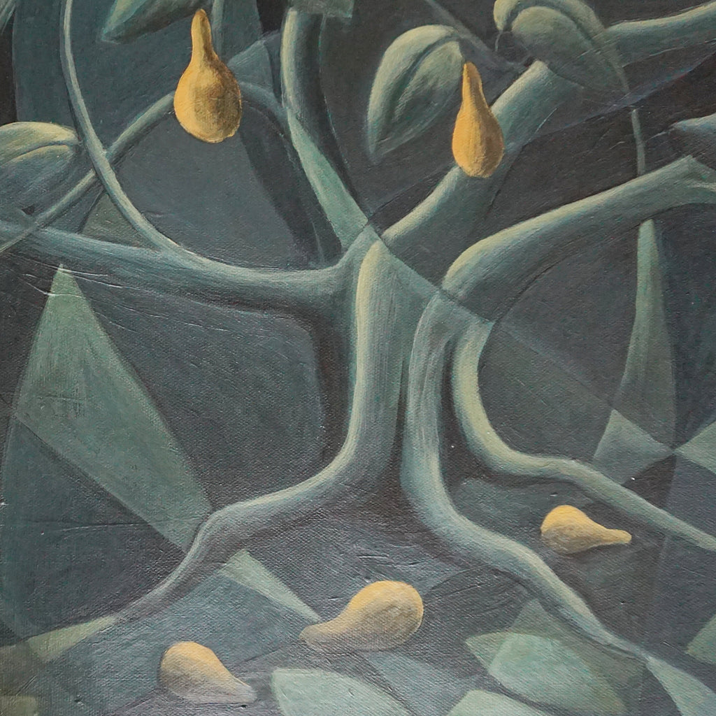 Pear Tree Oil on Canvas Contemporary Painting by Vera Jefferson - Jeroen Markies Art Deco