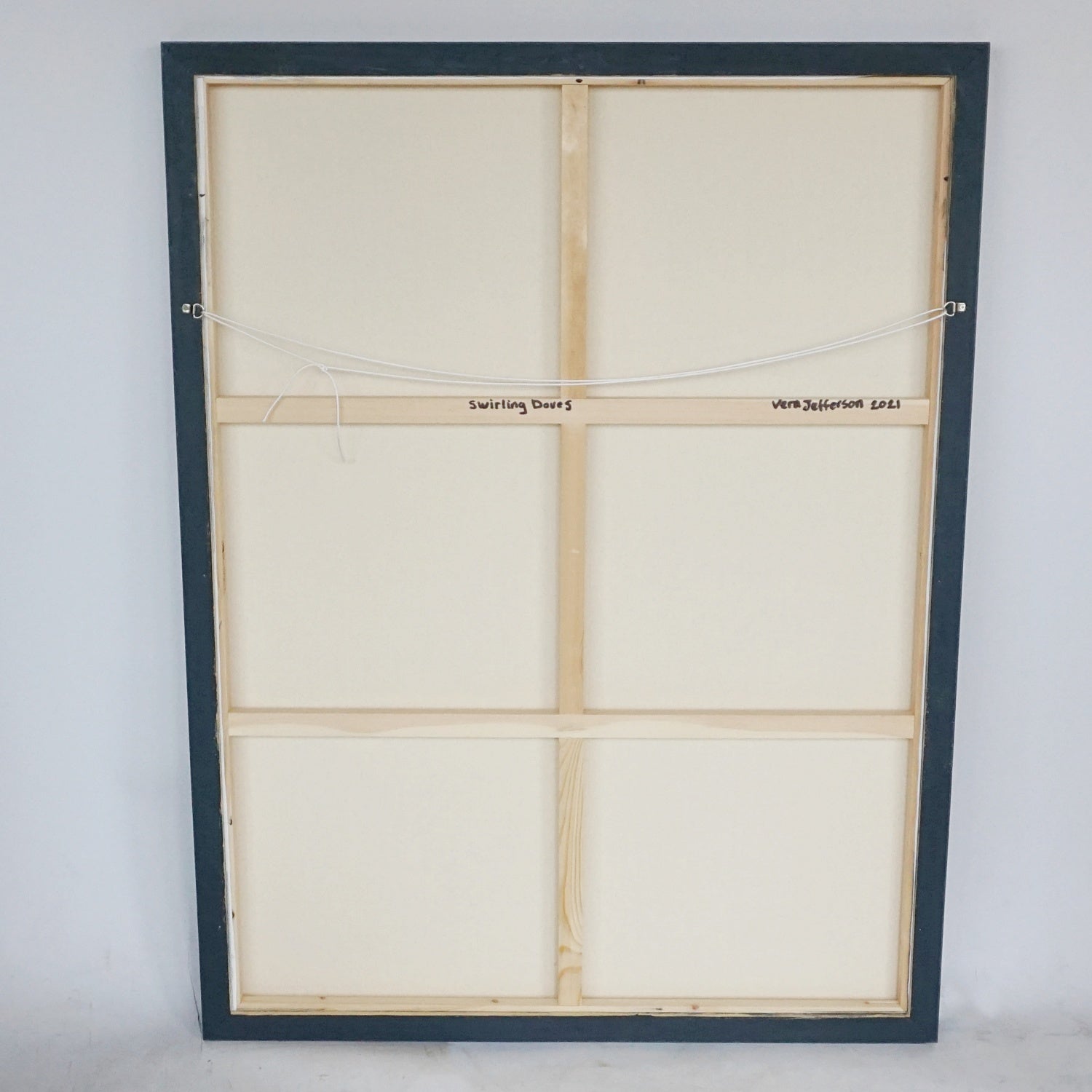 Vera Jefferson 'Swirling Doves' a Contemporary Oil on Canvas Art Deco Style Paintings - Jeroen Markies Art Deco 