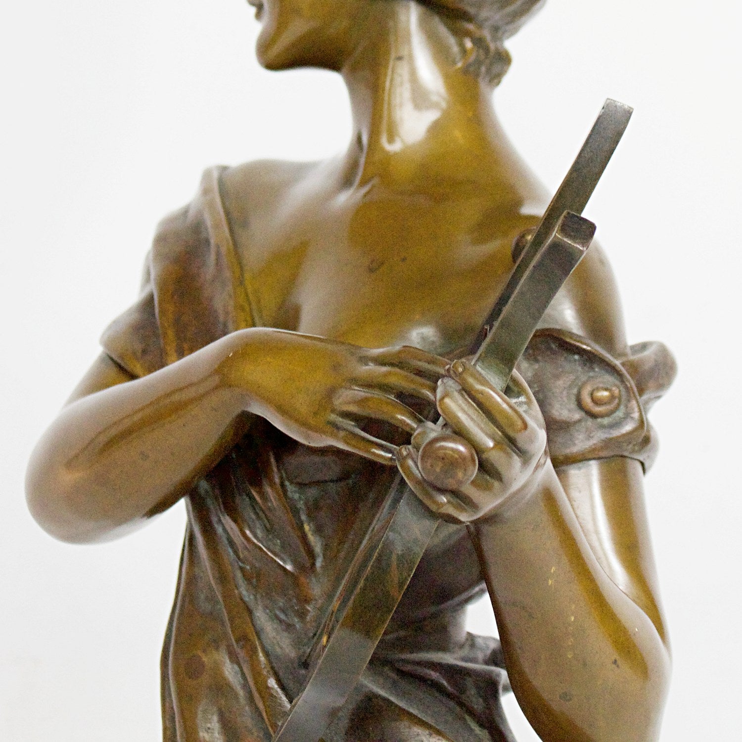 Art Nouveau Bronze Sculpture 'Sapho' by Emmanuel Villanis Jeroen Markies Art Deco 