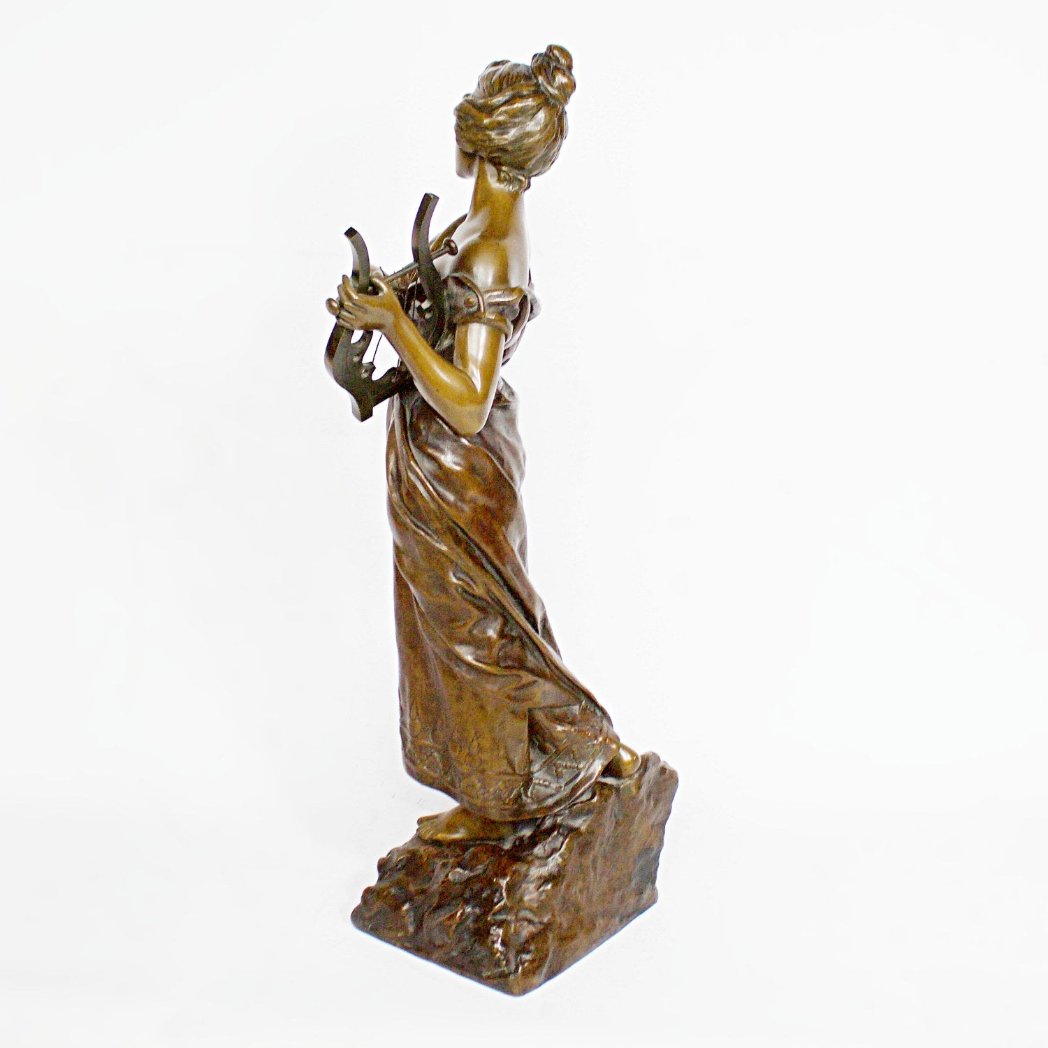 Art Nouveau Bronze Sculpture 'Sapho' by Emmanuel Villanis Jeroen Markies Art Deco 