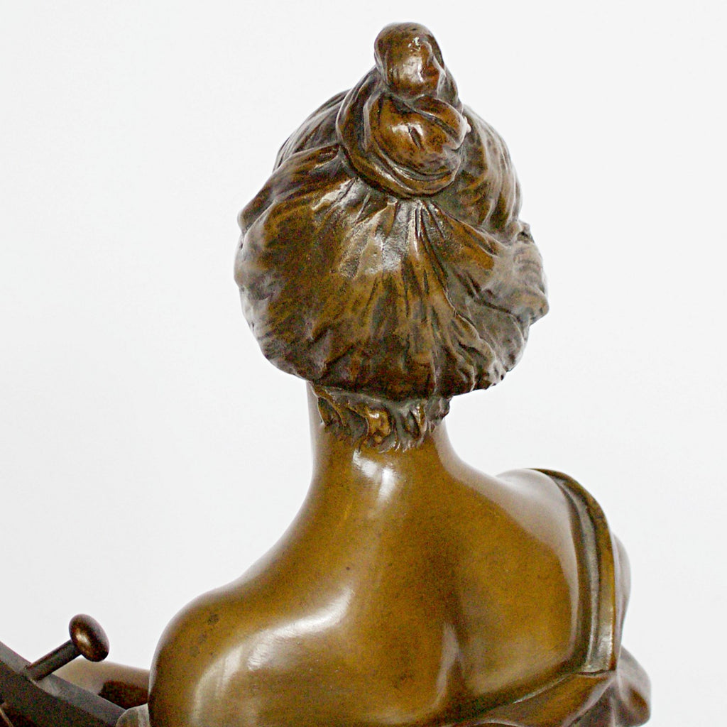 Art Nouveau Bronze Sculpture 'Sapho' by Emmanuel Villanis Jeroen Markies Art Deco 