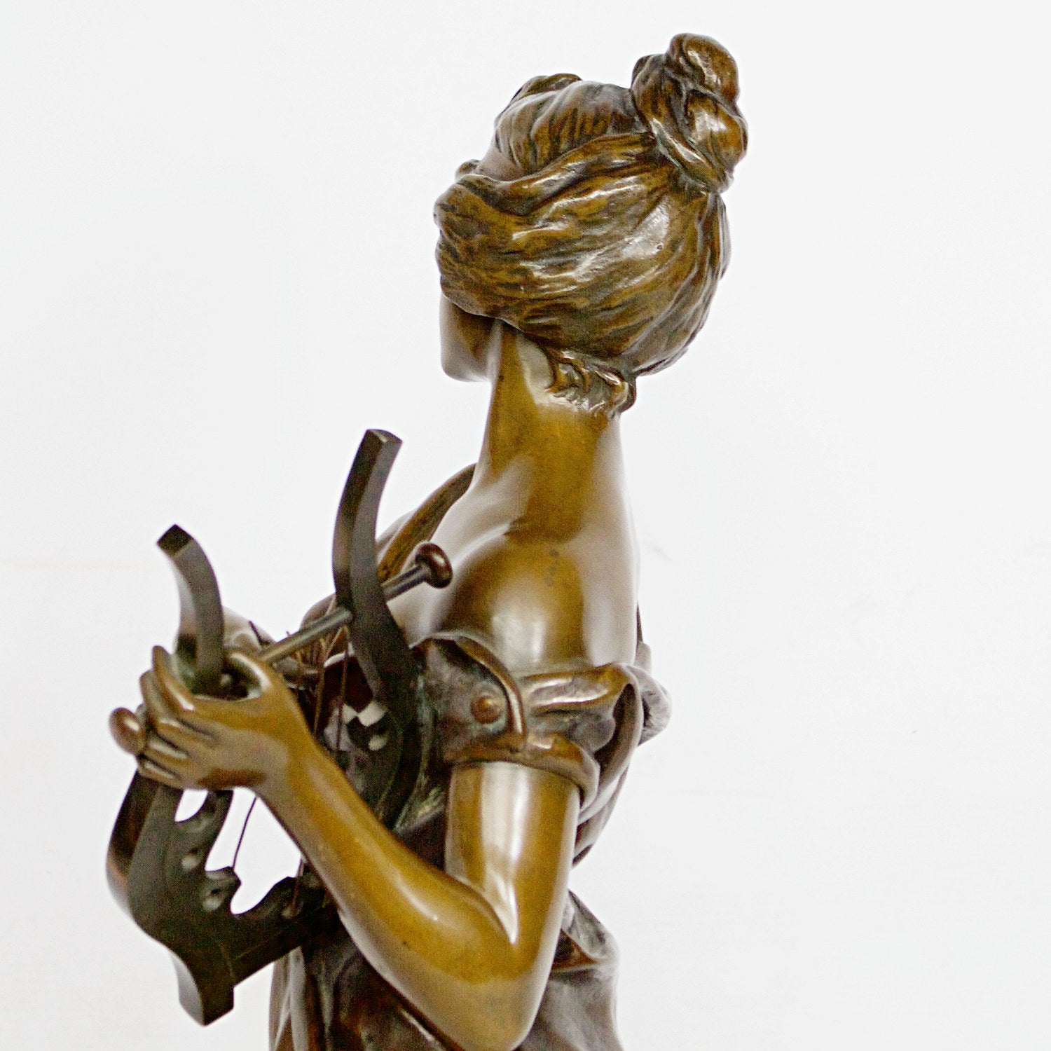 Art Nouveau Bronze Sculpture 'Sapho' by Emmanuel Villanis Jeroen Markies Art Deco 