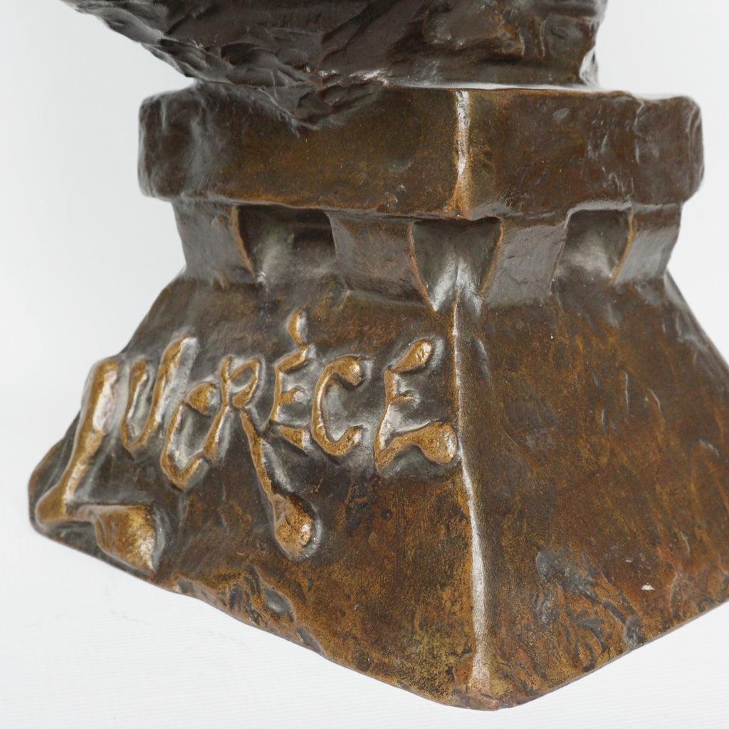 'Lucréce' by Emmanuel Villanis - Bronze Bust - Art deco bronze sculpture - Jeroen Markies Art Deco