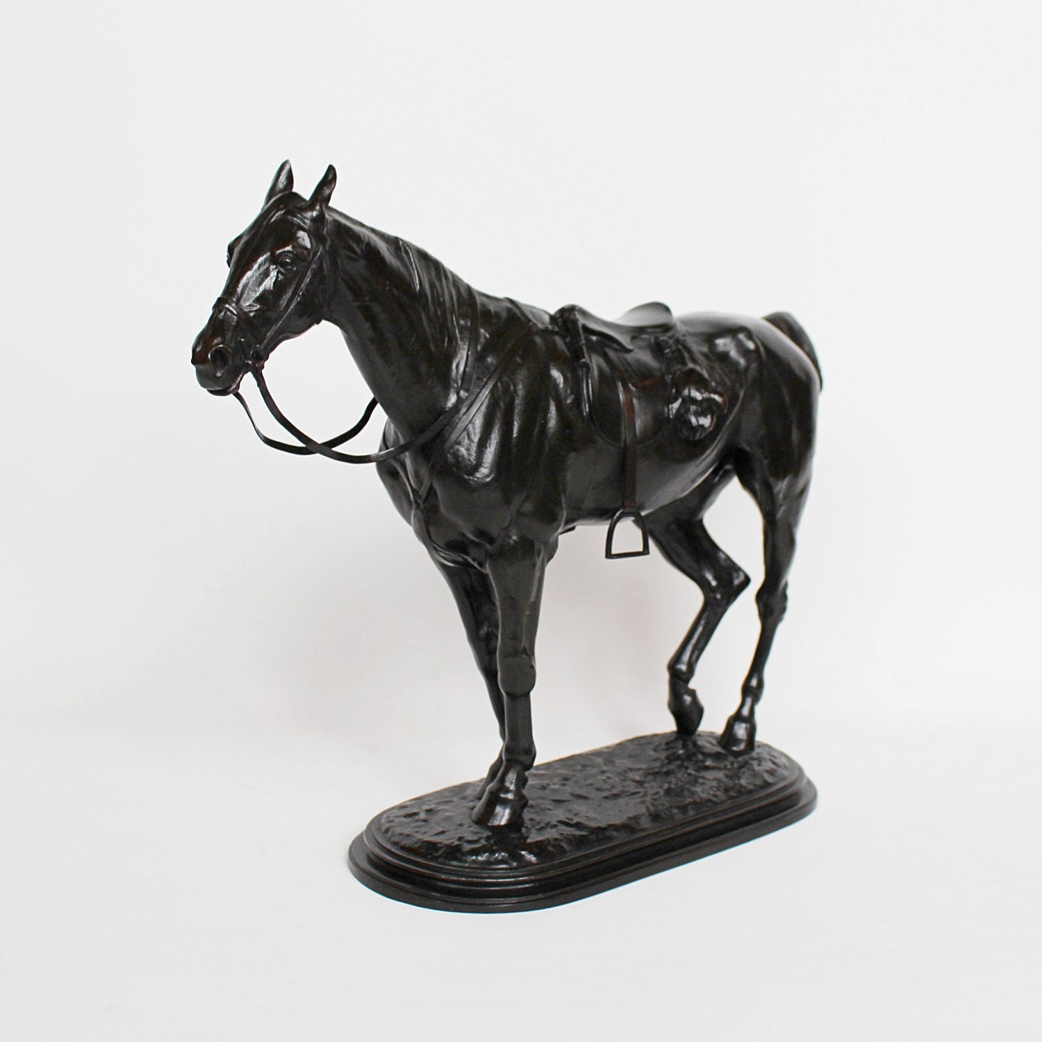 John Willis Good The Tired Hunter bronze sculpture circa 1875