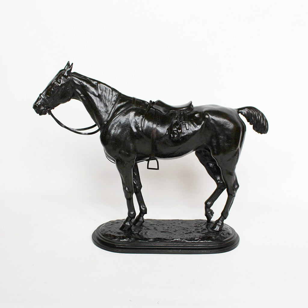 John Willis Good The Tired Hunter bronze sculpture circa 1875