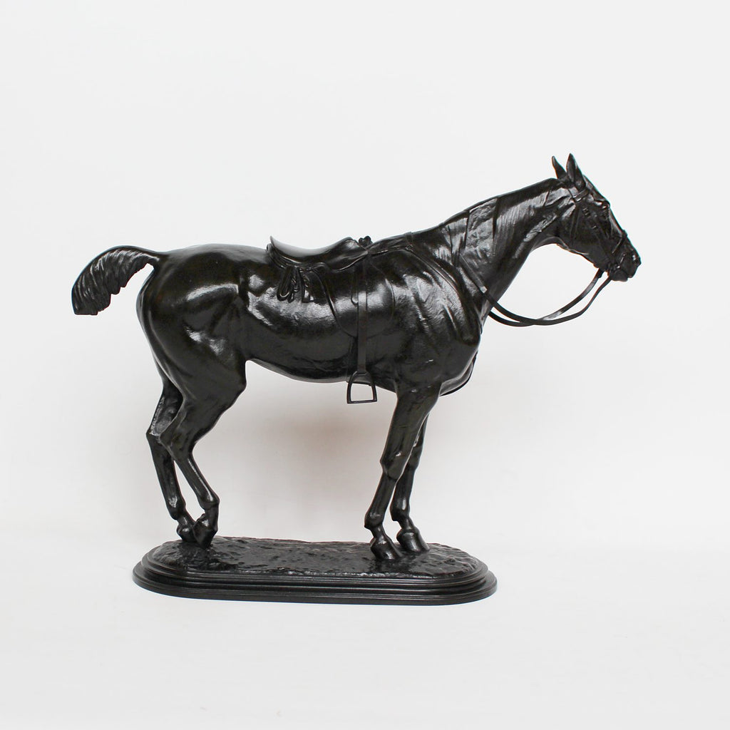 John Willis Good The Tired Hunter bronze sculpture circa 1875