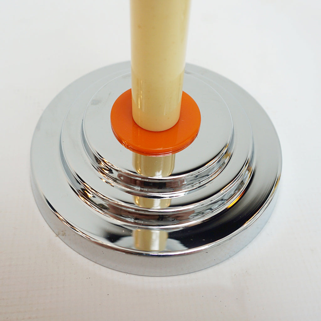 A Pair of Art Deco Candlesticks Bakelite and Chromed Metal - Jeroen Markies Art Deco