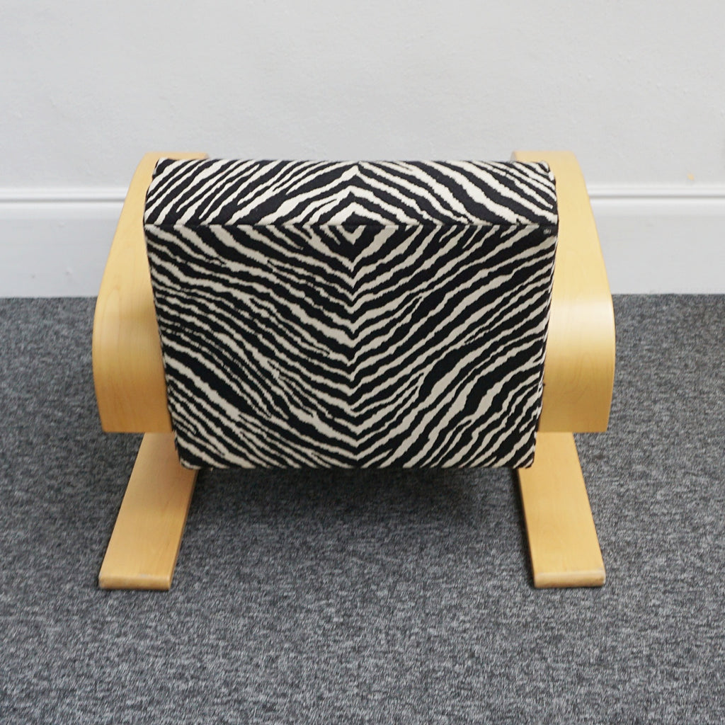 Alvar Aalto - Tank Chair - by Artek - Zebra Fabric - Jeroen Markies Art Deco Furniture