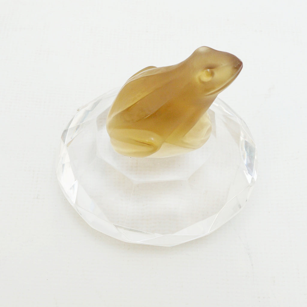 Mid-Century Czech Frog Glass Paperweight - Circa 1950 - Jeroen Markies Art Deco