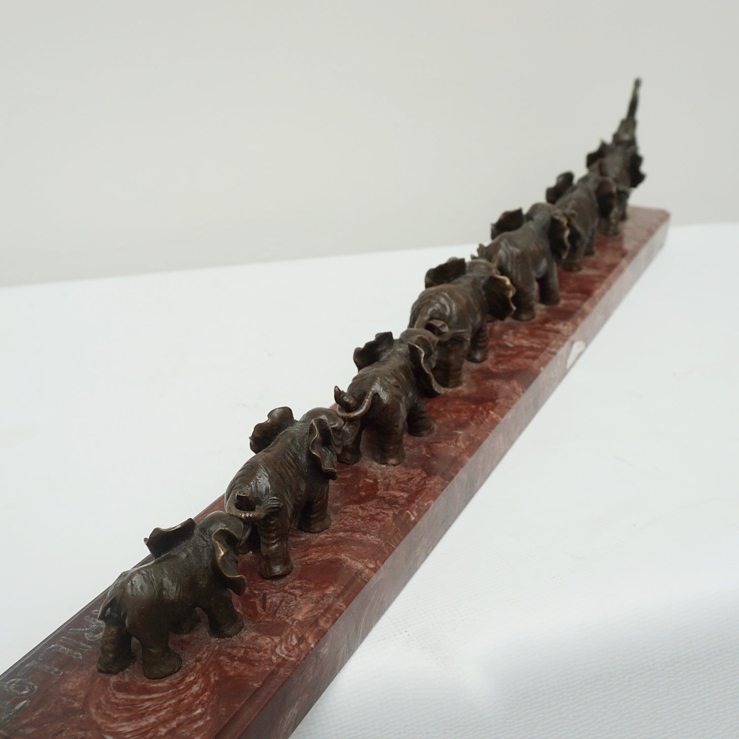 Contemporary Bronze Sculpture of a Herd of Elephants - Jeroen Markies Art Deco