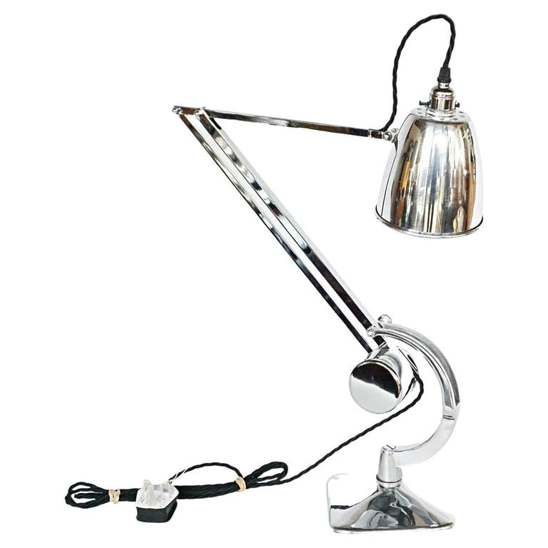 A chromed and polished metal counterpoise lamp by Hadrill & Horstmann Jeroen Markies Art Deco
