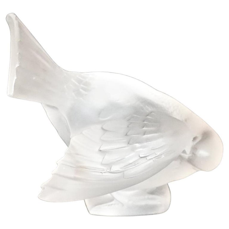 Moineau Coquet - Art Deco Glass Bird Paperweight - René Lalique Glass - Jeroen Markies Art Deco