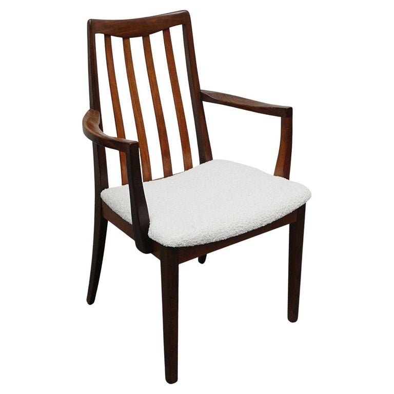 1960's Danish Desk Chair Rosewood and Boucle Vintage Danish Mid-Century Furniture - Jeroen Markies Art Deco 