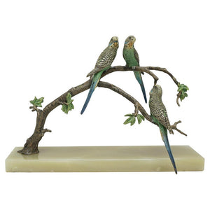 Budgerigars Sculpture