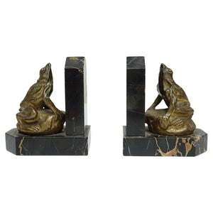 'Grenouilles' Art Deco Bookends