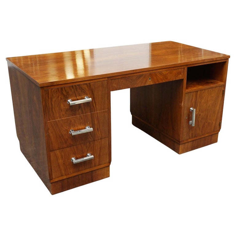 Art Deco Desk - Walnut - Jeroen Markies Art Deco Furniture