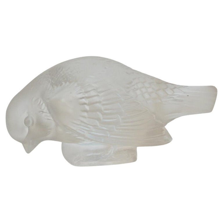 Moineau Sournois - René Lalique Glass - Lalique Paperweight - Jeroen Markies Art Deco Furniture