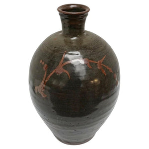 Tenmoku Glazed Vase