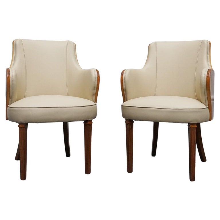 Original Pair of Art Deco Armchairs by Maurice Adams Circa 1930 - Jeroen Markies Art Deco