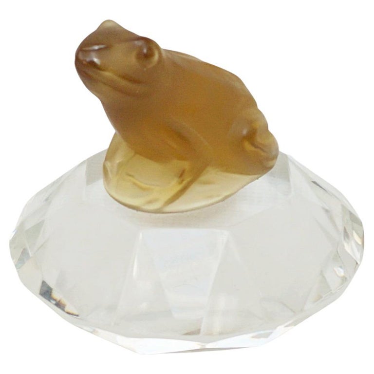 Mid-Century Czech Frog Glass Paperweight - Circa 1950 - Jeroen Markies Art Deco