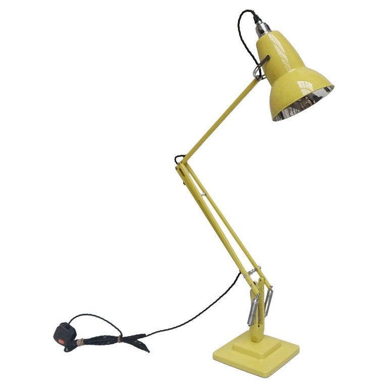 Repainted Yellow 1950's Herbert Terry & Sons Anglepoise Desk Lamp - Jeroen Markies Art Deco