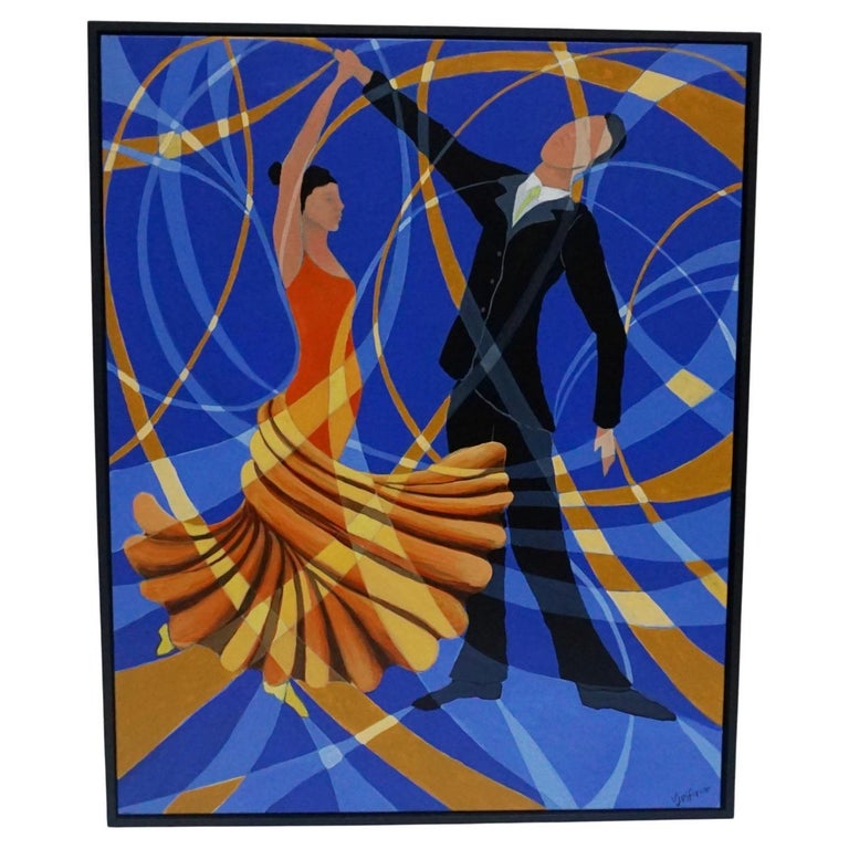 'The Dance'-Contemorary-Painting-Contemporary-Art-Vera-Jefferson-Jeroen Markies Art Deco