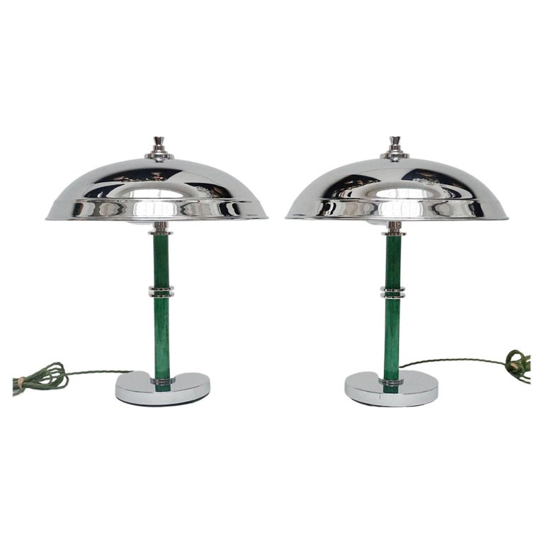 Art Deco Style-Green-Bakelite-Dome-Lamos-Jeroen Markies Art Deco