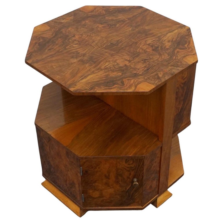 Art Deco Walnut Library/Side Table by Heal's of London - Jeroen Markies Art Deco