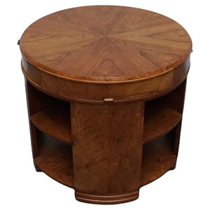 Art Deco Circular Library Table