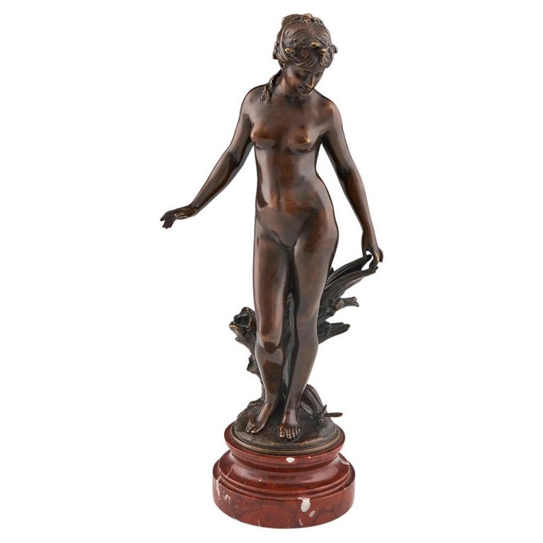 Art Nouveau Bronze Sculpture by Auguste Moreau