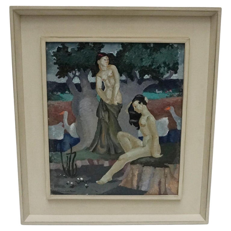 Christine Bacheler Nisbet Oil on Board Painting - Art Deco Art- Paintings - Jeroen Markies Art Deco