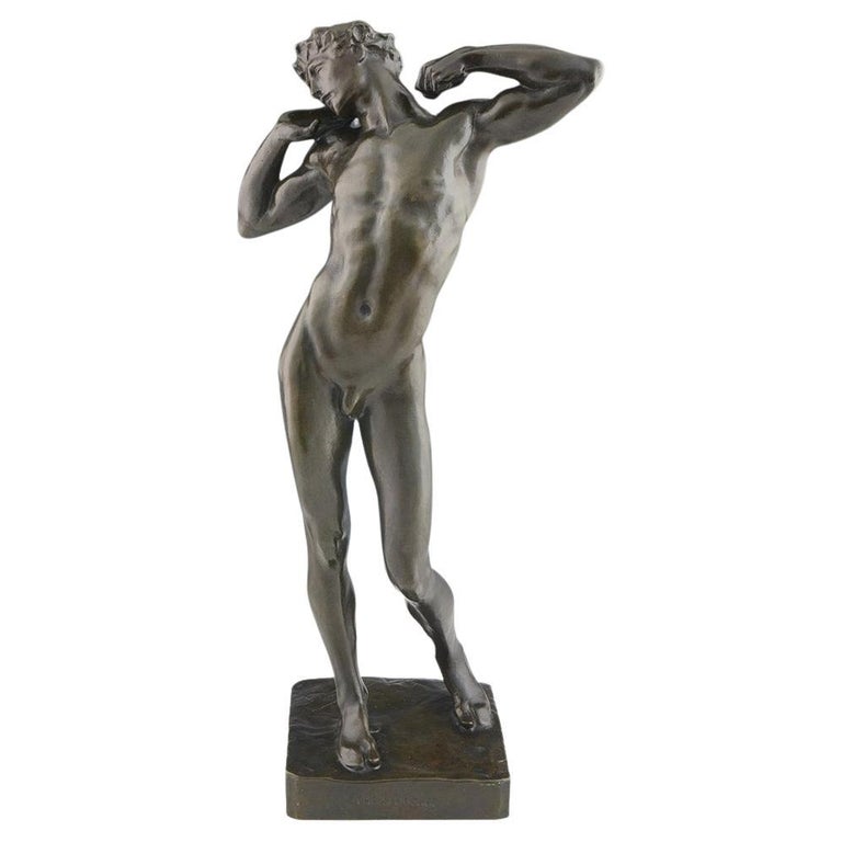 Frederic Lord Leighton The Sluggard - Vintage Bronze Sculpture - Jeroen Markies Art Deco