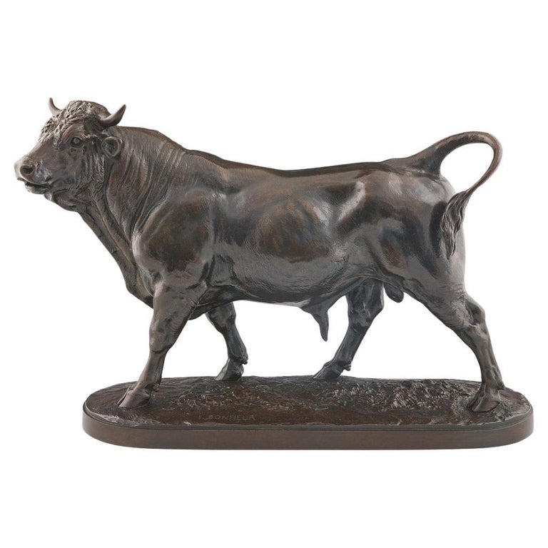 Isidore Bonheur - Original 19th Century Bronze Sculpture - Bull Sculpture - Jeroen Markies Art Deco