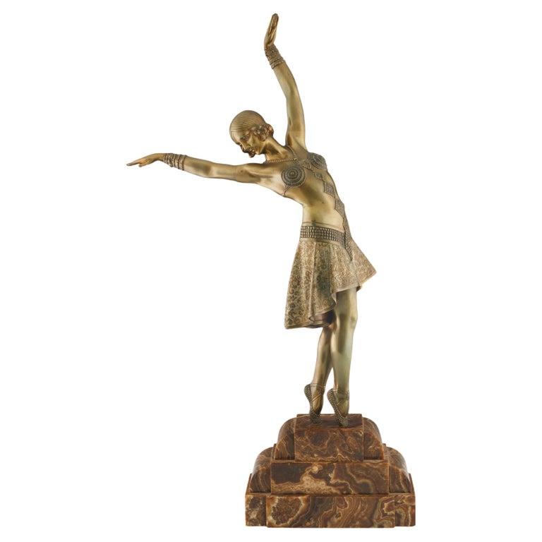 'Vedette' Large Art Deco Bronze Sculpture by Demetre Chiparus ' Jeroen Markies Art Deco