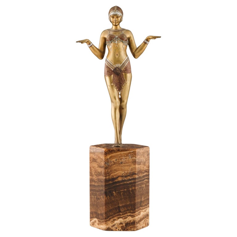 Original Rare and Fine Example of a Dancer by Demetre Chiparus - Jeroen Markies Art Deco
