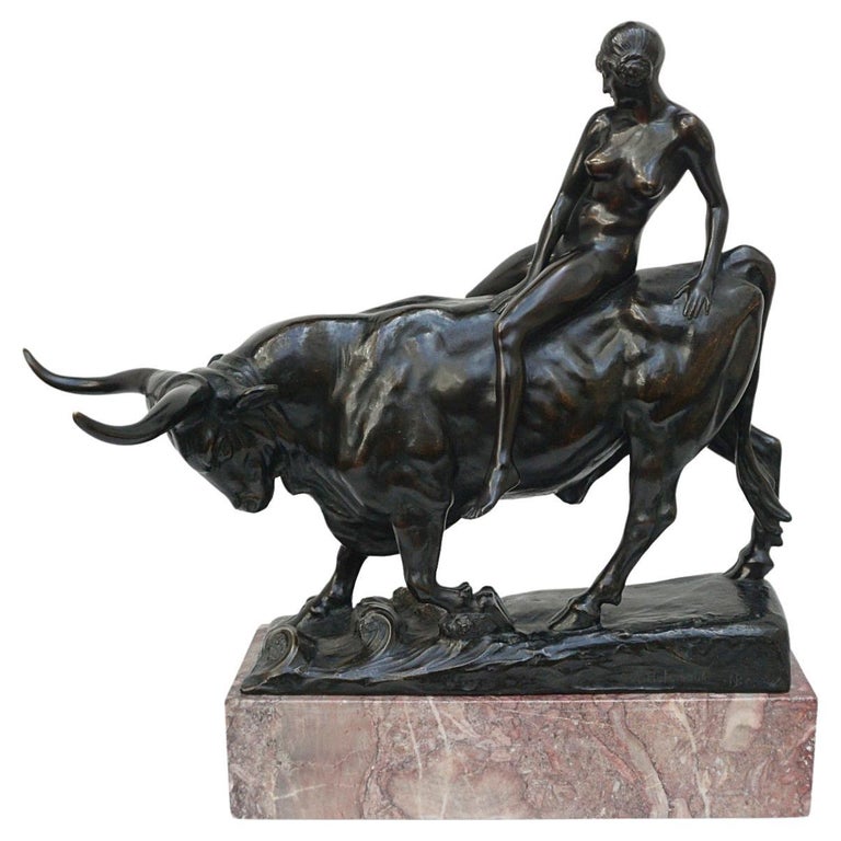 Art Deco Bronze Sculpture of Europa Riding the Bull - Jeroen Markies Art Deco