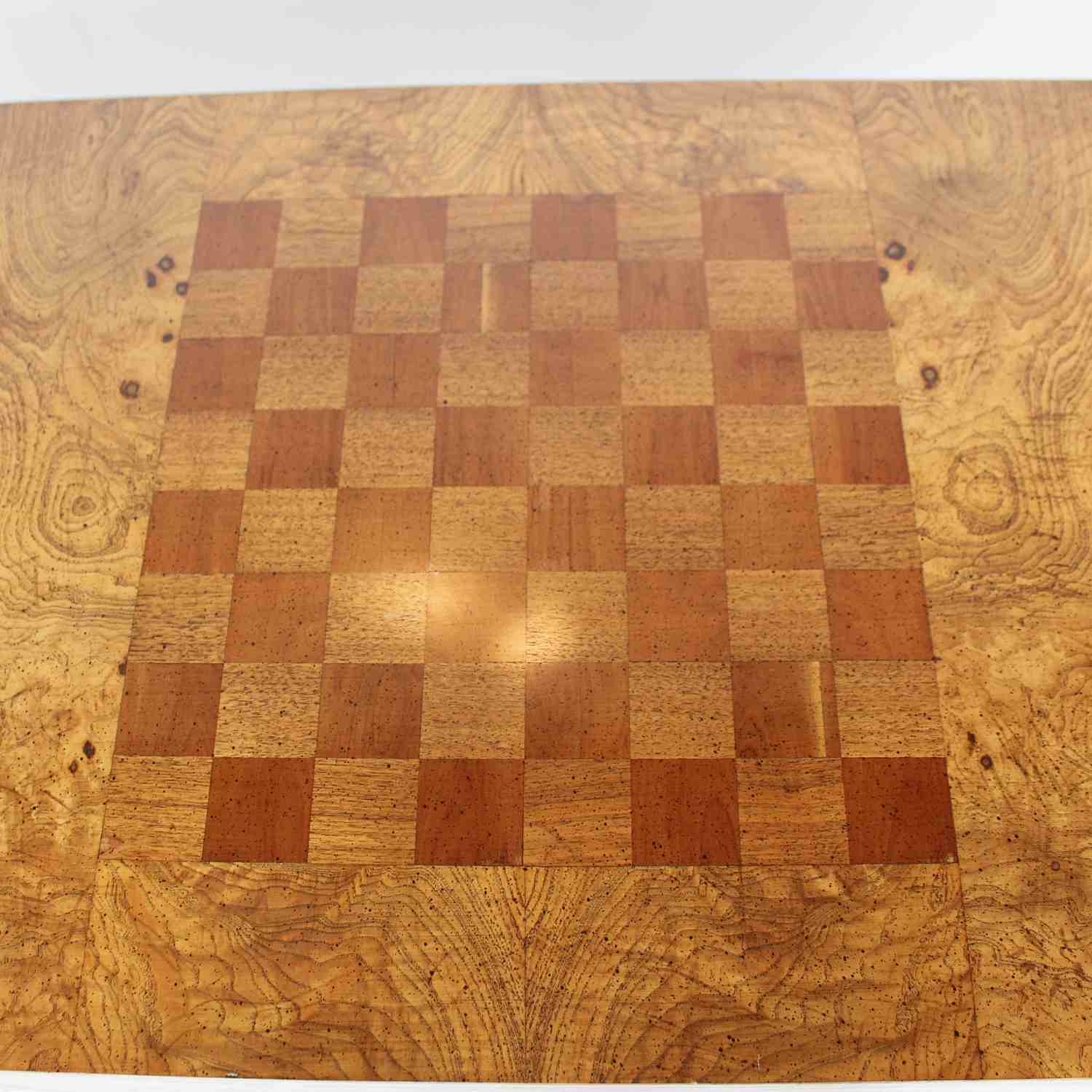 vintage wood and lucite games table