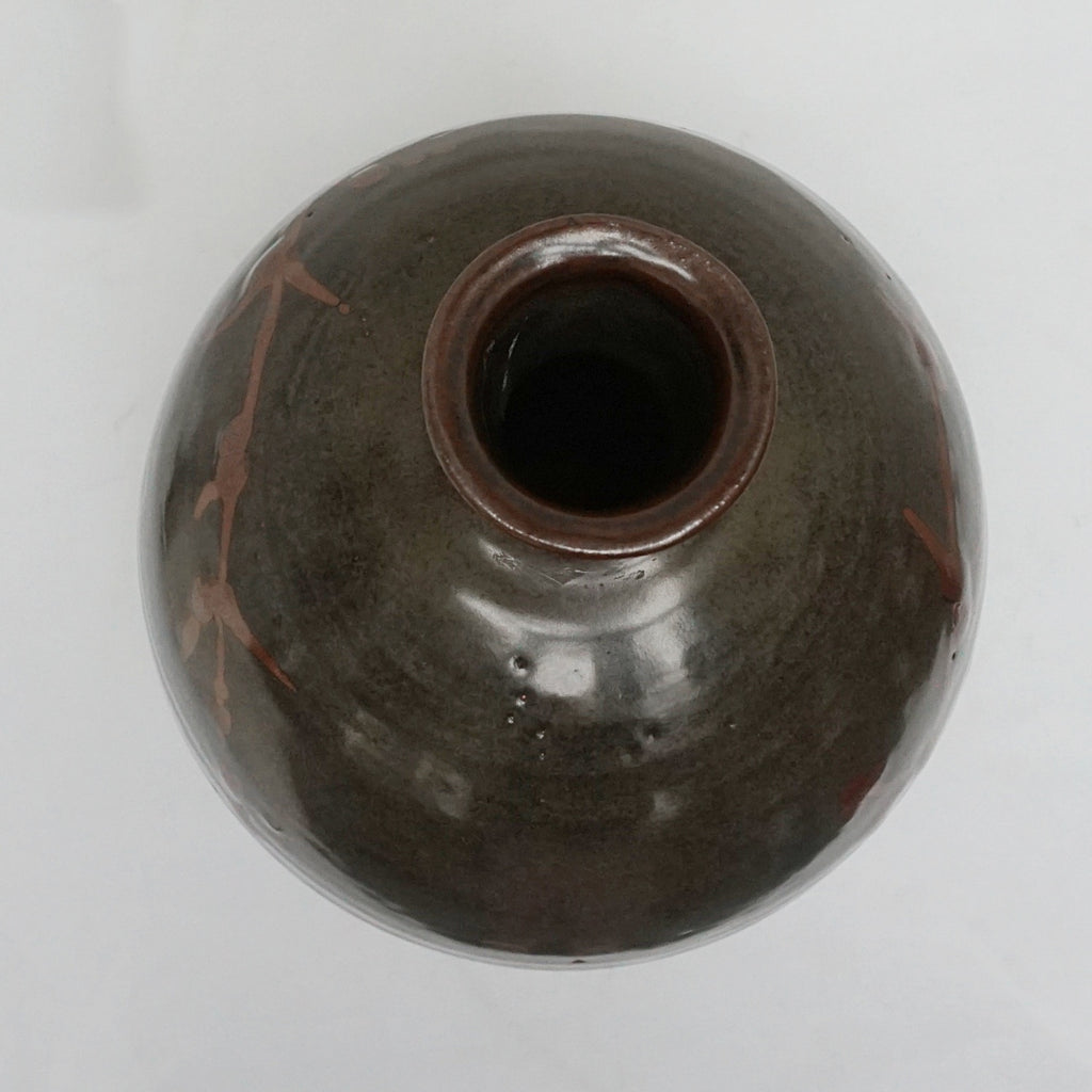 A Large Tenmoku Glazed Stoneware Vase by William Marshall - Jeroen Markies Art Deco