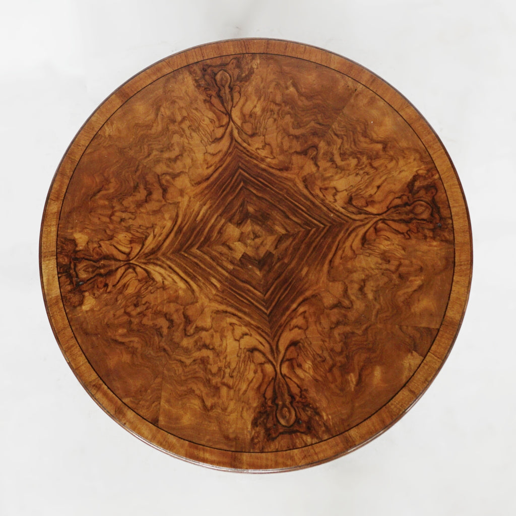 Vintage Art Deco Burr Walnut Library Table Jeroen Markies Art Deco