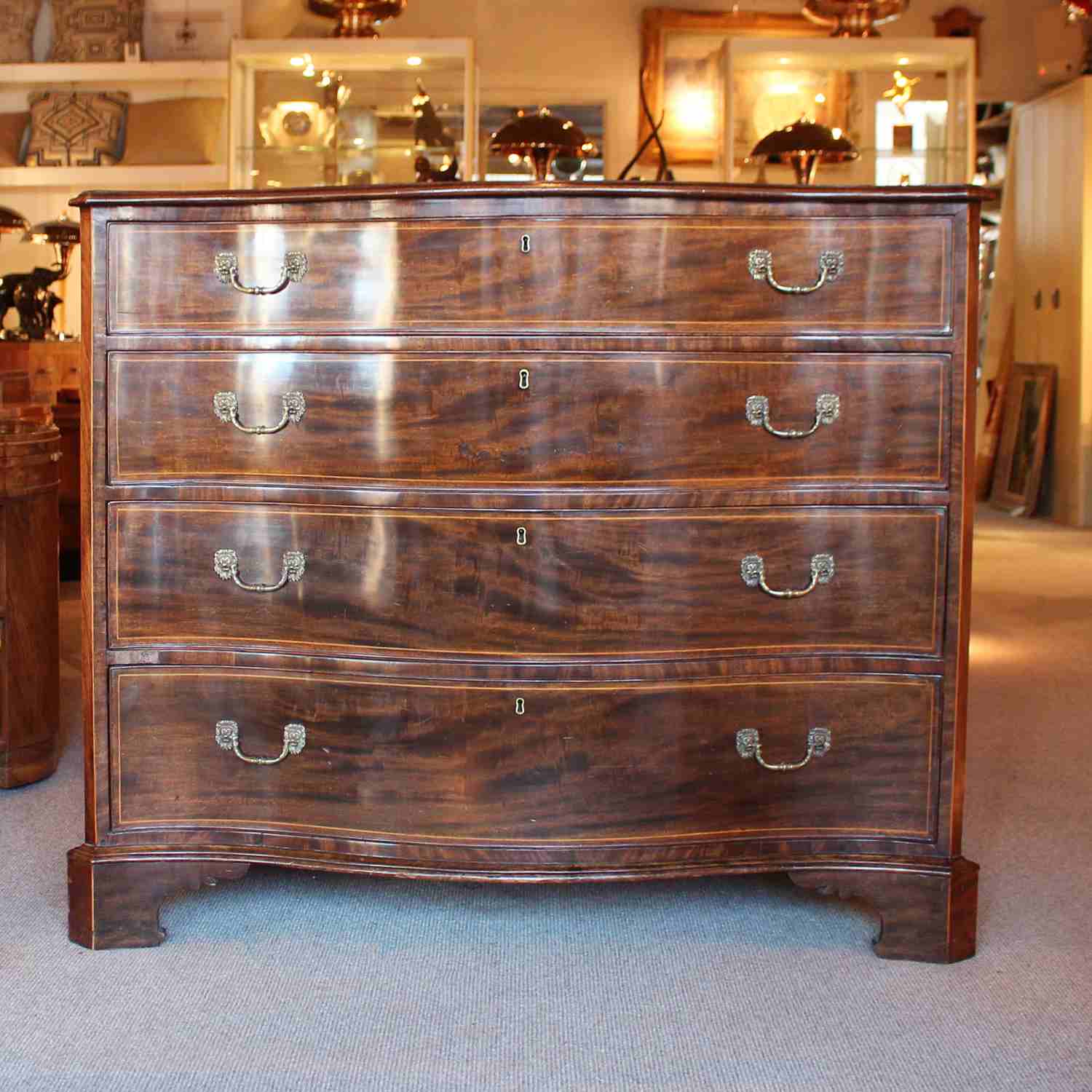 Mahogany chest of drawers