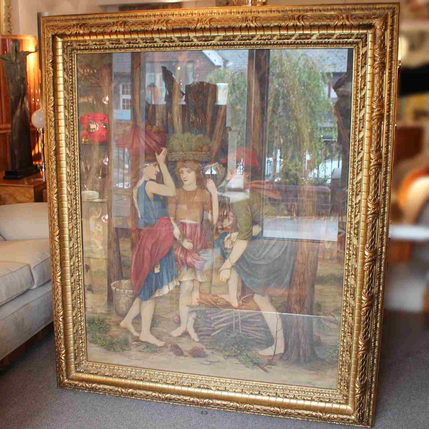 John Roddam Spencer Stanhope The Pine Woods at Viareggio