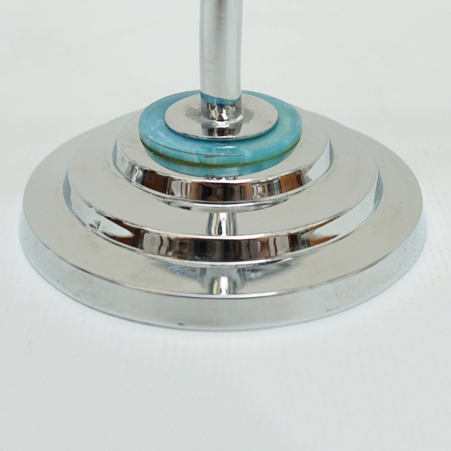 Art Deco Style Chromed Metal and Bakelite Candlesticks - Jeroen Markies Art Deco