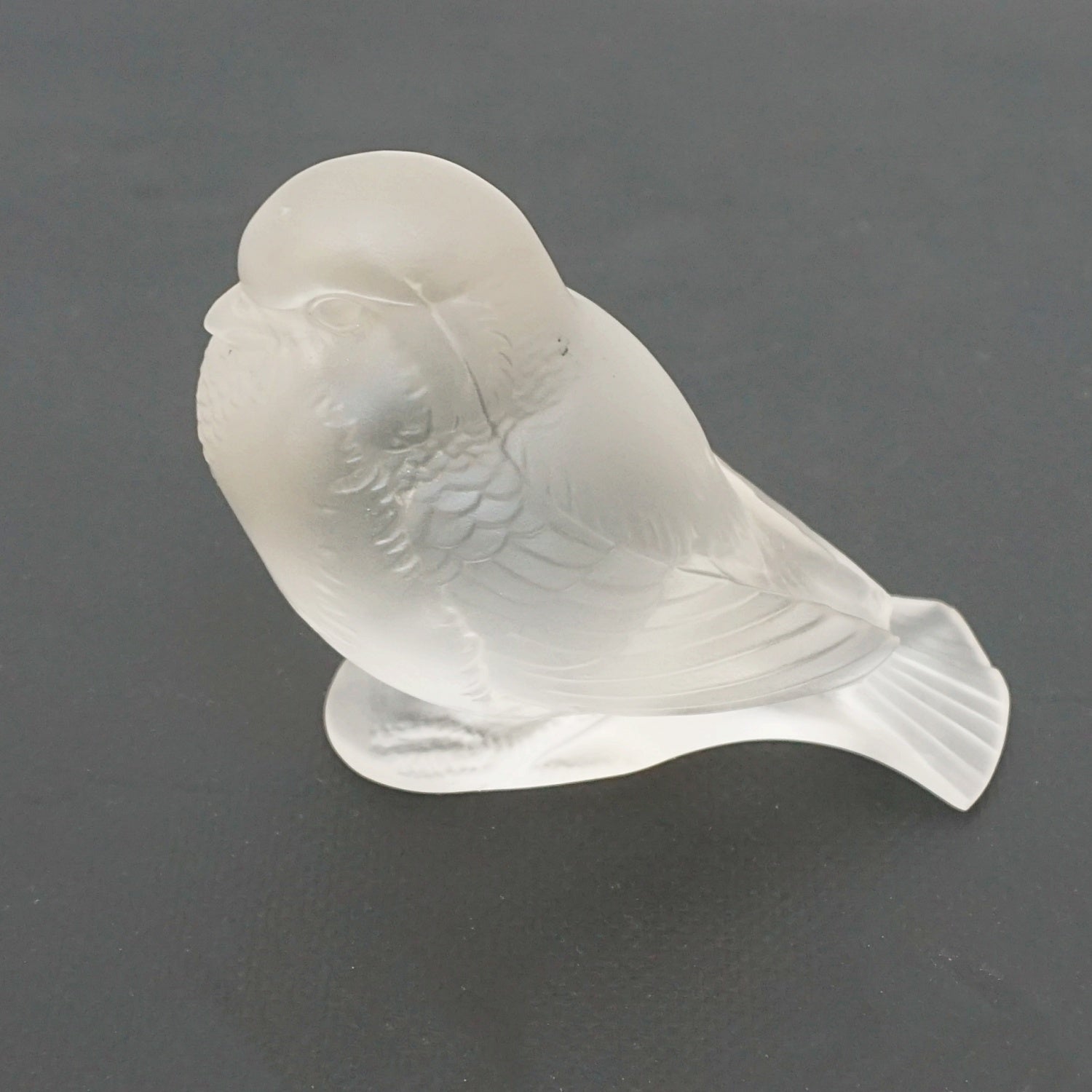 Rene Lalique 'Moineau Fier' Original Glass Bird Paperweight- Jeroen Markies Art Deco