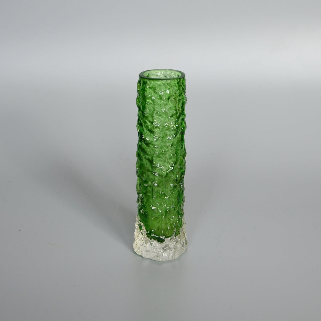 Collection of Six Textured 'Finger' Bark Vases