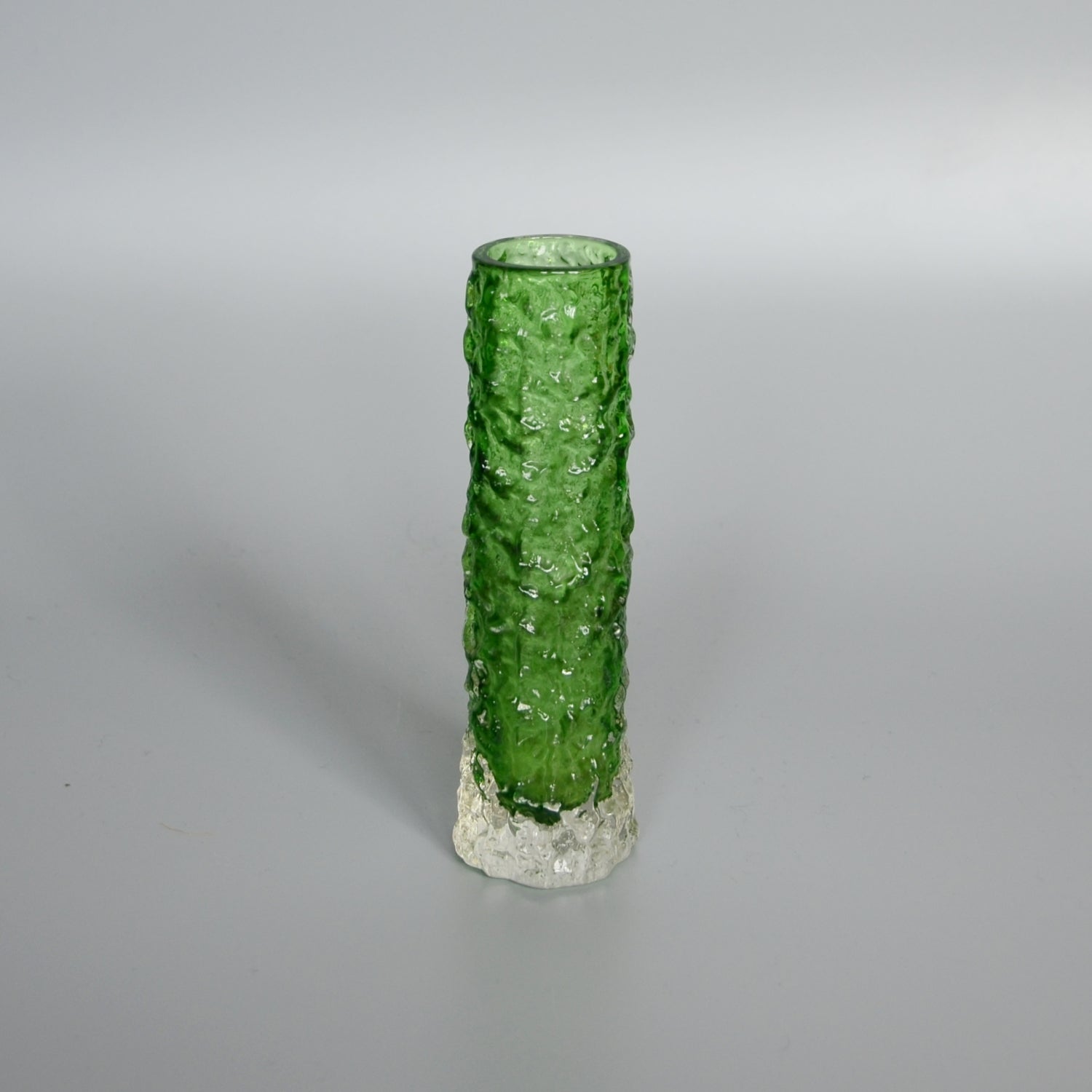 Collection of Six Textured 'Finger' Bark Vases